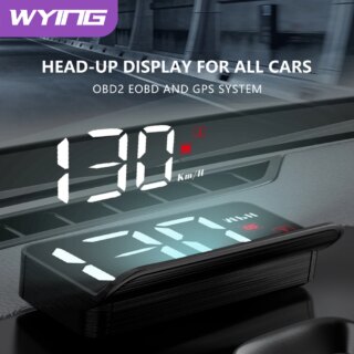 WYING M3 Auto OBD2 نظام تحديد المواقع متابعة العرض السيارات إلكترونيات هود العارض عرض رقمي سيارة عداد السرعة اكسسوارات لجميع السيارات