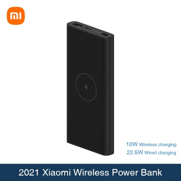 باوربانك لاسلكي من شاومي بسعة 10000 مللي أمبير في الساعة WPB15PDZM USB C PD 22.5 واط Mi Powerbank 10000 10 واط Qi شاحن لاسلكي لهاتف آيفون 13 12