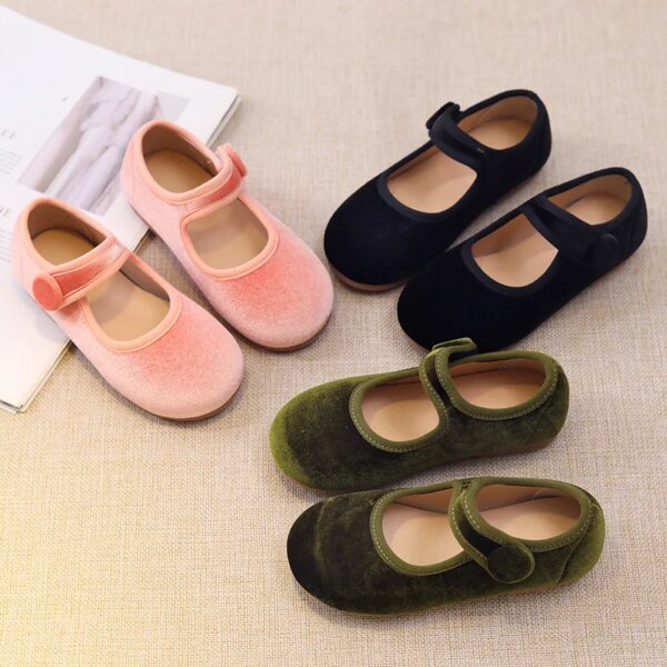 Zapatos Niña الجلد المدبوغ طفل حذاء مسطح 2023 ربيع جديد لينة وحيد أحذية واحدة أحذية غير رسمية فتاة حذاء طفل حذاء فتاة فستان ماري جين 신발