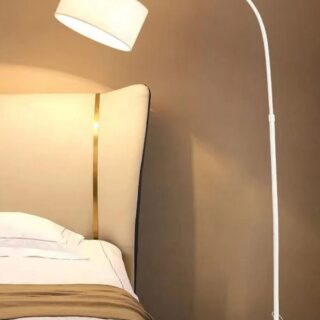 Glanfen Nordic Simple Eye-protecting Vertical Floor Lamp with 9W Tricolor Floor Light Bedroom