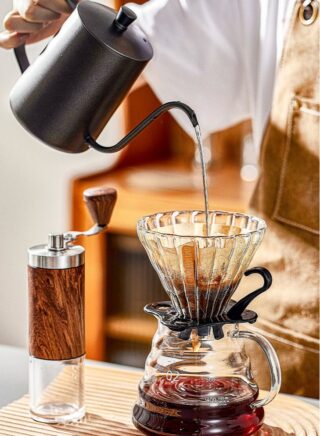 آن فش طقم قهوة V60 مكون من 6 قطع ، مجموعة أدوات صنع القهوة المتخصصة V60