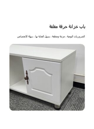 يانتنز طاولة تلفزيون خزانة تلفزيون قابلة للسحب أبيض 140－220 × 30 × 40 سم طاولة تلفزيون قابلة للسحب خزانة تلفزيون بيضاء 140－220 × 30 × 40 سم