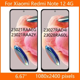 Incell 6.67 ”for شاومي Redmi نوت 12 4G lcd شاشة عرض محول الأرقام الجمعية ل Redmi نوت 12 23021RAAEG 23021RAA2Y العرض