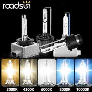 Road sun 2 قطعة D1S D2S D3S D4S زينون العلوي HID سيارة لمبات 35 واط D1 D2 D3 D4 كشافات 3000 كيلو 4300 كيلو 6000 كيلو 8000 كيلو 12000 كيلو السيارات مصباح 12 فولت