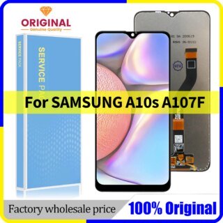 100% الأصلي LCD لسامسونج غالاكسي A10s عرض مع شاشة تعمل باللمس محول الأرقام SM-A107F SM-A107M الجمعية استبدال 6.2 بوصة