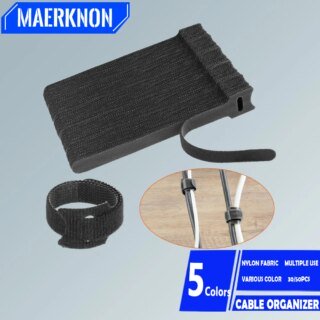 منظم كابلات أربطة نايلون للمكتب والمنزل ، شريط قابل للإلغاء ، سماعات الأذن ، إدارة الأسلاك ، سماعات الأذن ، قطع مجاني ، المنزل ، 50 قطعة