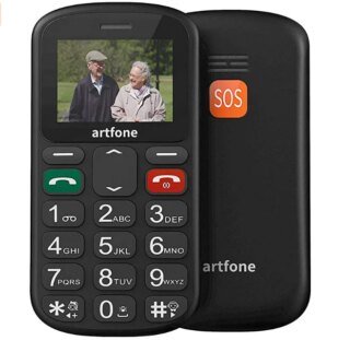 شريط كبار الهاتف المحمول Artfone CS181 GSM 2G صوت كبير زر كبير الهاتف المحمول لكبار السن مفتاح واحد SOS المزدوج سيم الشعلة لا الروسية