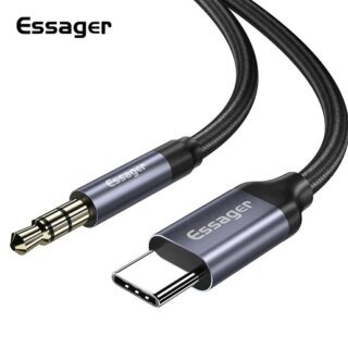 Essager Usb C إلى من من من من من من من سيساجر سماعة أذن وسماعة رأس من من نوع Aux x Jack 3 5 x Mi 10t