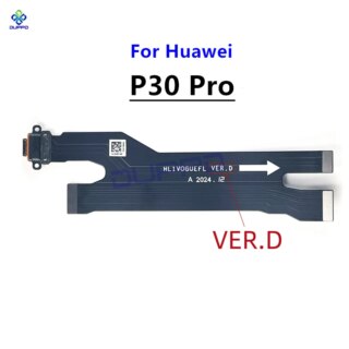لهواوي P30 برو USB نوع C تهمة حوض شحن ميناء الذيل التوصيل الخلفي الخلفي فليكس كابل استبدال جزء