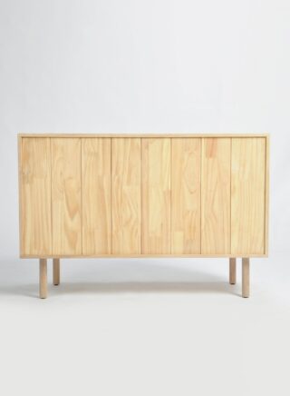 سويتش طاولة جانبية بخزانة للتخزين مقاس 120 × 45 × 80 سم، لون ناتشورال طبيعي 120 x 45 x 80سم