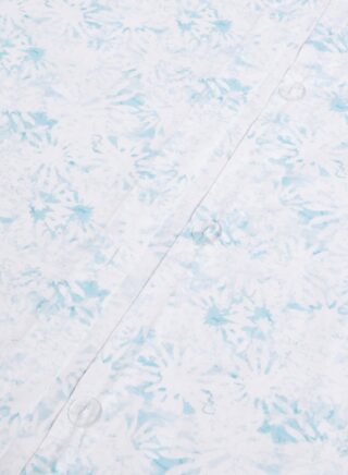 إيست من نون Duvet Cover Set – With 1 Duvet Cover 260X220 Cm And 2 Pillow Cover 50X75 Cm – For King Size Mattress – Springfield Blue 100% Cotton Percale 180 Thread Count Springfield Blue