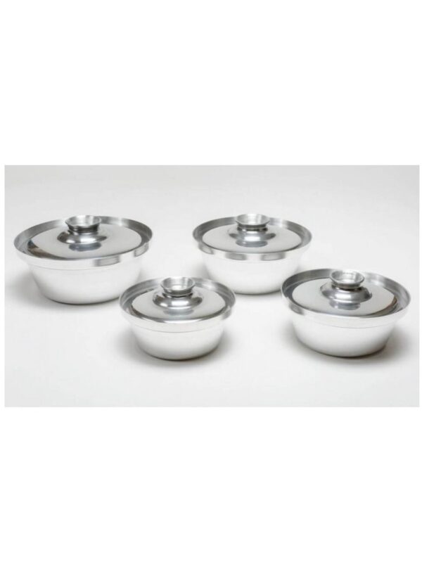 Sina Sina Aluminum Pots Set Conical Consisting of 4 Pots Egyptian Industry Size 16cm / 18cm / 20cm / 22cm