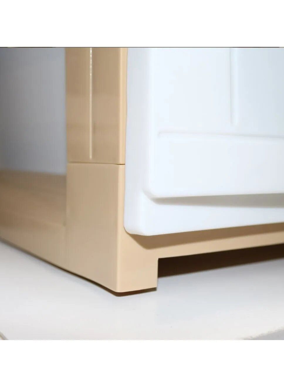 المفرج درج تخزين بلاستيك 4 طوابق متعددة الاستخدامات 42×34×84 سم