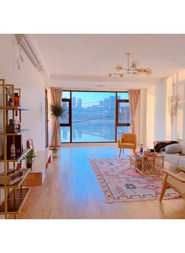 شاربدو Soft Touch Hand-Woven Cotton Carpet Multicolour 200 X 140cm شاربدو Soft Touch Hand-Woven Cotton Carpet Multicolour 200 X 140cm