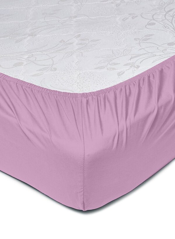 أمال Duvet Cover Set- 100% Cotton 180 Thread Count With 1 Duvet Cover 200X200 Cm And 2 Pillow Cover 50X75 Cm – For Queen Size Mattress – Lilac Cotton Lilac