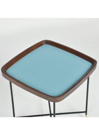 سويتش طاولة قهوة تستخدم كركن للقهوة وطاولة جانبية مقاس 50 × 50 × 53 سم، لون وولنت وولنت