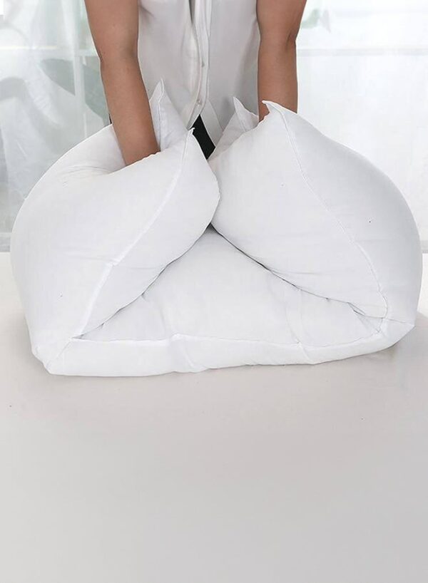 أمريكان بولو مخده نوم طويلة سادة من مايكروفايبر أبيض 150×50سم