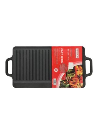 بروسيلا Cast Iron BBQ Grill Black 50x2x23.5cm