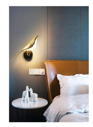 C M E Gold bird LED Wall Lamp