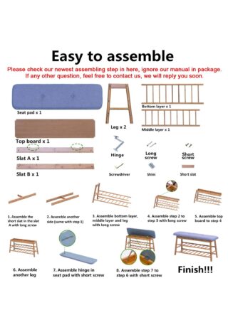 شو وو مقعد أحذية من خشب البامبو مقعد لرف الأحذية مقعد تخزين من طبقتين مع حجرة تخزين مخفية لمدخل المدخل وغرفة النوم وغرفة المعيشة أحذية متجر 91 * 27 * 44 سم شو وو مقعد أحذية من خشب البامبو مقعد لرف الأحذية مقعد تخزين من طبقتين مع حجرة تخزين مخفية لمدخل المدخل وغرفة النوم وغرفة المعيشة أحذية متجر 91 * 27 * 44 سم