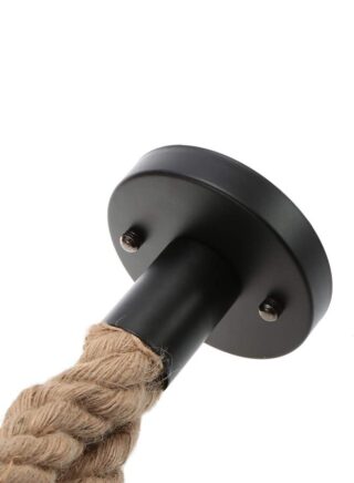 ليكسادا مصباح سقف معلق بتصميم حبل برأس مزدوج بيج / أسود 100سم ليكسادا مصباح سقف معلق بتصميم حبل برأس مزدوج بيج / أسود 100سم