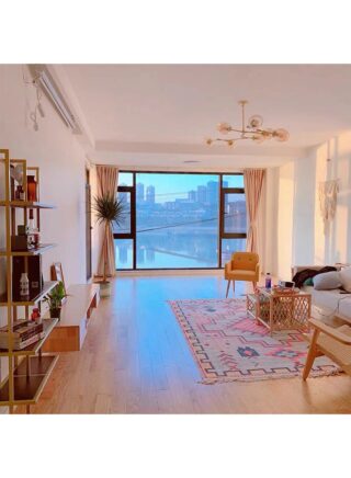 شاربدو Soft Touch Hand-Woven Cotton Carpet Multicolour 200 X 140cm شاربدو Soft Touch Hand-Woven Cotton Carpet Multicolour 200 X 140cm