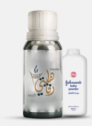رفاهيتي زيت عطري مسك البودر بجودة عالية ورائحه فواحه وثابته مناسب للجميع للاستخدام الشخصي والهدايا والتجارة علبه معدنيه 100 مل تكفي لتعبئة 32 ربع توله