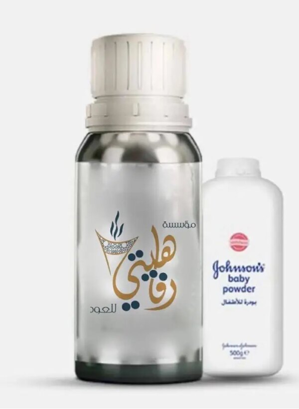 رفاهيتي زيت عطري مسك البودر بجودة عالية ورائحه فواحه وثابته مناسب للجميع للاستخدام الشخصي والهدايا والتجارة علبه معدنيه 100 مل تكفي لتعبئة 32 ربع توله