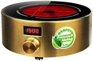 Dedicado tetera eléctrica de la estufa de acero inoxidable inteligente Mini Hogar agua hervida té bandeja Accesorios, gold