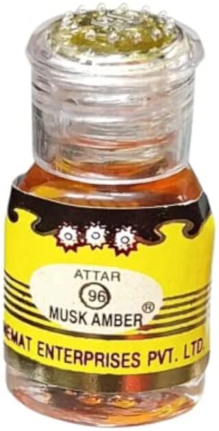 عطر عطارة ايترا للجنسين يدوم طويلا | عطر ايدجز اوريجينال عطار مسك عنبر 96 من نيمات؛ عطر مركز حقيقي وعضوي ويدوم طويلا للجنسين 2.5 مل (عبوة من قطعة واحدة)