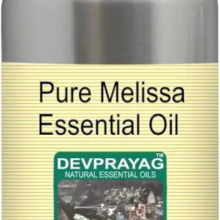 Devprayag Pure Melissa Essential Oil (Melissa officinalis) Natural Therapeutic Grade Steam Distilled 630ml (21 oz)