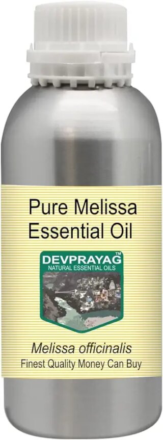 Devprayag Pure Melissa Essential Oil (Melissa officinalis) Natural Therapeutic Grade Steam Distilled 630ml (21 oz)