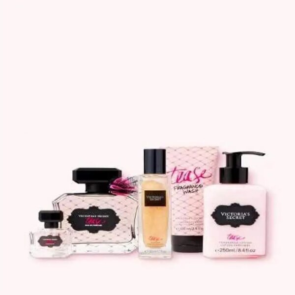 مجموعة عطر هدية كبيرة من فيكتوريا سيكريت - 5 قطع، للنساء