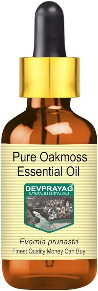 Devprayag Pure Oakmoss Essential Oil (Evernia prunastri) with Glass Dropper Natural Therapeutic Grade Steam Distilled 5ml (0.16 oz)