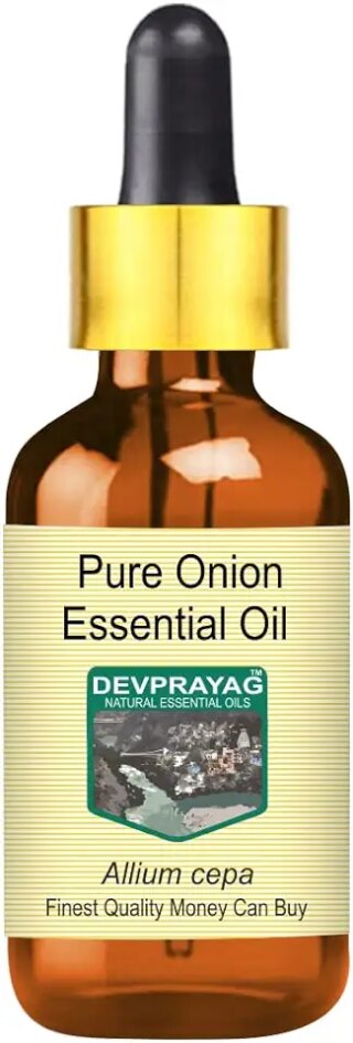 Devprayag Pure Onion Essential Oil (Allium cepa) with Glass Dropper Natural Therapeutic Grade Steam Distilled 2ml (0.06 oz)