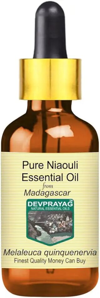 Devprayag Pure Niaouli Essential Oil (Melaleuca quinquenervia) with Glass Dropper Natural Therapeutic Grade Steam Distilled 2ml (0.06 oz)
