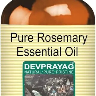 Devprayag Pure Rosemary Essential Oil (Rosmarinus officinalis) Natural Therapeutic Grade Steam Distilled 5ml (0.16 oz)