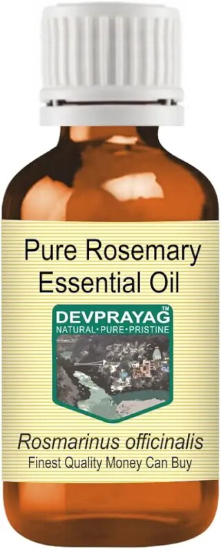 Devprayag Pure Rosemary Essential Oil (Rosmarinus officinalis) Natural Therapeutic Grade Steam Distilled 5ml (0.16 oz)