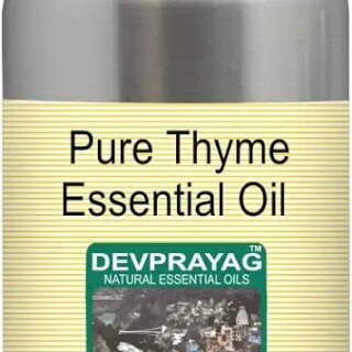 Devprayag Pure Thyme Essential Oil (Thymus vulgaris) Natural Therapeutic Grade Steam Distilled 630ml (21 oz)