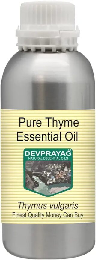 Devprayag Pure Thyme Essential Oil (Thymus vulgaris) Natural Therapeutic Grade Steam Distilled 630ml (21 oz)