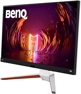 شاشة العاب موبيز EX3210U 32 انش بيضاء بدقة 4K حقيقية 144Hz من بين كيو – HDMI 2.1 وUHD (3840×2160) وIPS و1 مللي ثانية وفري ساينك وHDR وحماية العين ومنفذ عرض وUSB 3.0 وجهاز تحكم عن بعد وميكروفون