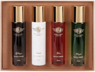 مجموعة هدايا عطور فاخرة للرجال من ماي فراجرانس / عطر للرجال برائحة تدوم طويلا 4 × 30 مل عبوة هدية للرجال