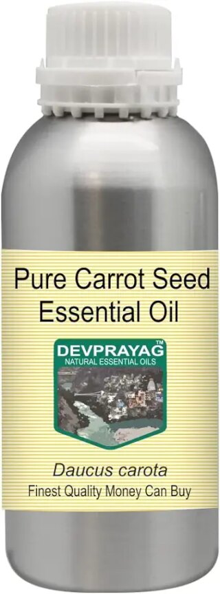 Devprayag Pure Carrot Seed Essential Oil (Daucus carota) Natural Therapeutic Grade Steam Distilled 300ml (10 oz)