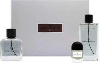 مجموعة هدايا او دي بارفان للرجال من مارك دي فينس او دي بارفان 100 مل + او فريش 200 مل + عطر مركز 15 مل (عبوة من 3 قطع)