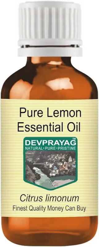 Devprayag Pure Lemon Essential Oil (Citrus limonum) Natural Therapeutic Grade Steam Distilled 100ml (3.38 oz)