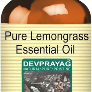 Devprayag Pure Lemongrass Essential Oil (Cymbopogon citratus) Natural Therapeutic Grade Steam Distilled 15ml (0.50 oz)