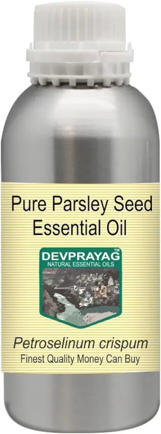 Devprayag Pure Parsley Seed Essential Oil (Petroselinum crispum) Natural Therapeutic Grade Steam Distilled 630ml (21 oz)