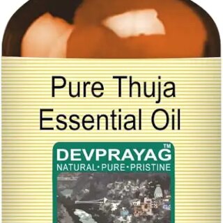 Devprayag Pure Thuja Essential Oil (Thuja occidentalis) Natural Therapeutic Grade Steam Distilled 5ml (0.16 oz)