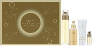 مجموعة عطر او دي تواليت 360 للنساء 100 مل + بخاخ ميست بي 118 مل + جل استحمام 90 مل + 7.5 مل من بيري اليس
