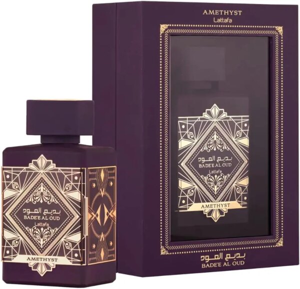 عطر اميثيست او دي بارفان عربي طبيعي للرجال والنساء من بديع العود، 100 مل